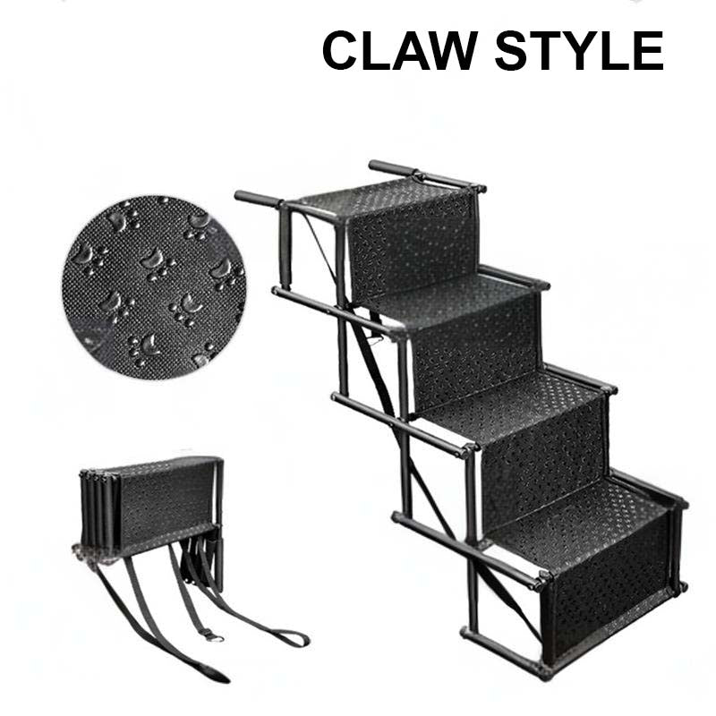 🐕 -50% ! 🚗 Escalier Pliable Antidérapant pour Chien en Voiture – Tissu Antidérapant – 2 ou 4 Marches – Noir/Gris/Bleu – Support Robuste pour Toutes Tailles 🐾