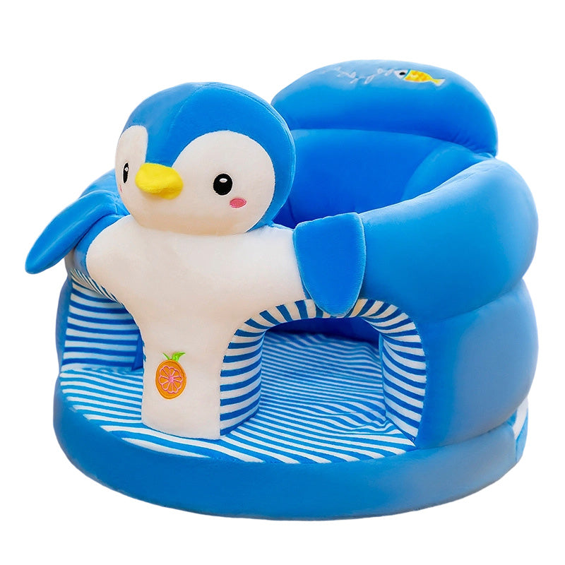 🐻 50% DE RÉDUCTION! 🛋️ Canapé Bébé Cartoon Anti-Roulis – Dossier stable, peluche douce & base antidérapante – Siège sécurisé pour jeux et repos ✨