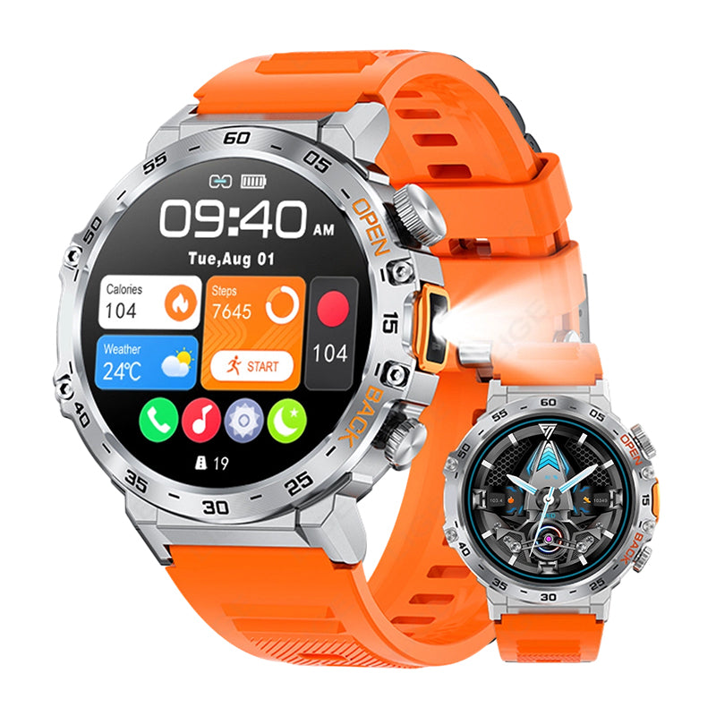 ⌚ PROMO FLASH : 50% DE RÉDUCTION ! Montre Connectée Multifonction Outdoor – LED Intégrée & Appel Bluetooth HD – Silicone & Alliage for Sport & Fitness 🏔️
