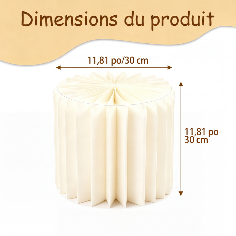 Supports cylindriques pliables pour fêtes