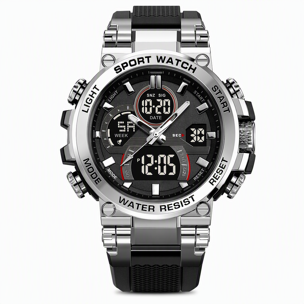 ⌚ PROMO FLASH : 50% DE RÉDUCTION ! Montre de Sport Numérique Style Tactique – Double Affichage & Étanche 50 M for Toutes Vos Aventures en Plein Air 💧✨