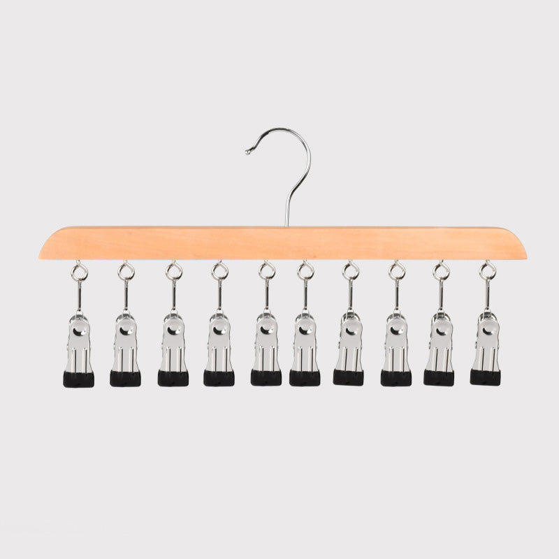 📢📢 50 % DE RÉDUCTION !! ⏰ Cintre multi-pinces en bois pour l'organisation de votre placard