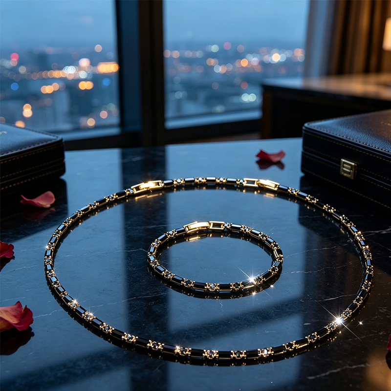 Ensemble de bijoux brillants pour hommes