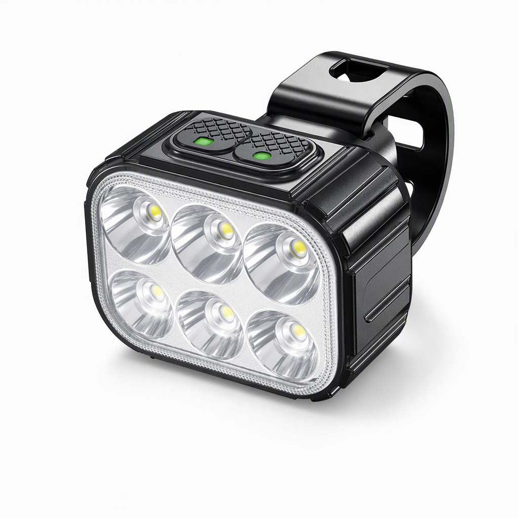 Lampe de vélo brillante, phare avant et feu arrière pour VTT, accessoires de cyclisme d'avertissement de sécurité pour la conduite de nuit