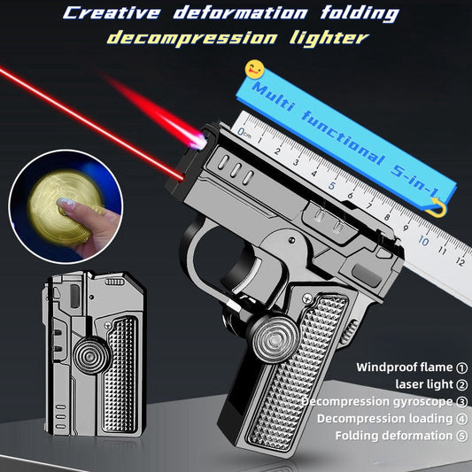 🔥 50% DE RÉDUCTION MAINTENANT ! ✨ Briquet Multifonctionnel Pliable et Résistant au Vent - Rechargeable avec Verrou de Sécurité Intégré pour Randonnée et Camping 🏕️💨