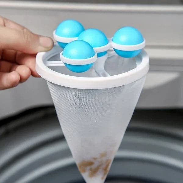 🔥ACHETEZ 1 - RECEVEZ 1 GRATUIT ! ✨ Sac Filtrant Lave-Linge - Capture Poils d'Animaux, Évite les Enchevêtrements, Réutilisable 🧼🐾