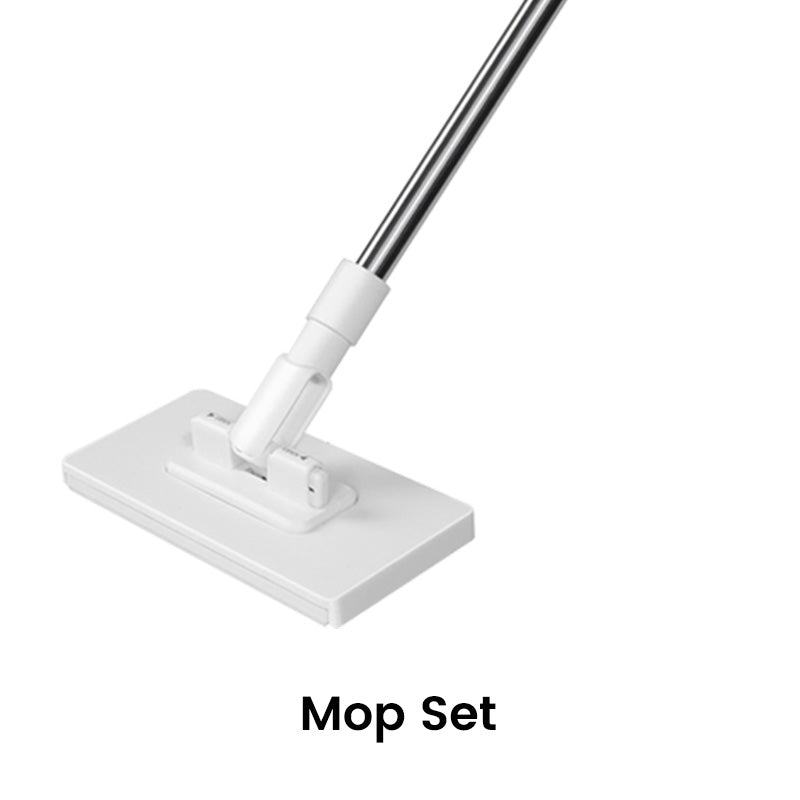 🧹Serpillère Réutilisable – Pince Biomimétique Auto-Serrante, Manche Télescopique 100 cm, Rotation 360° & Écologique (Multi-Surfaces) !