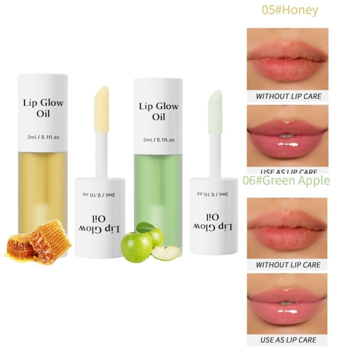 📢Achetez 1 obtenez 1 gratuitement💋Huile hydratante teintée pour lèvres coréenne – Vegan, 24h d’hydratation & fini glossy non collant✨