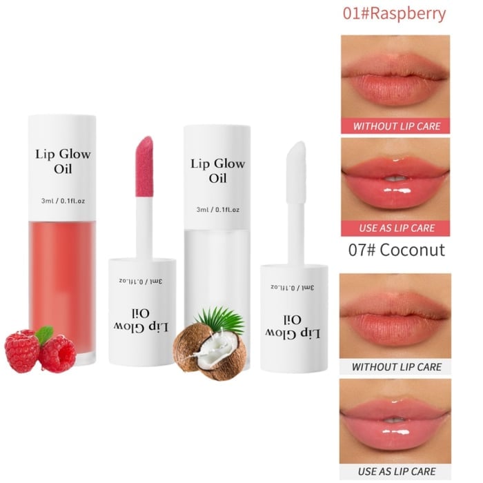 📢Achetez 1 obtenez 1 gratuitement💋Huile hydratante teintée pour lèvres coréenne – Vegan, 24h d’hydratation & fini glossy non collant✨