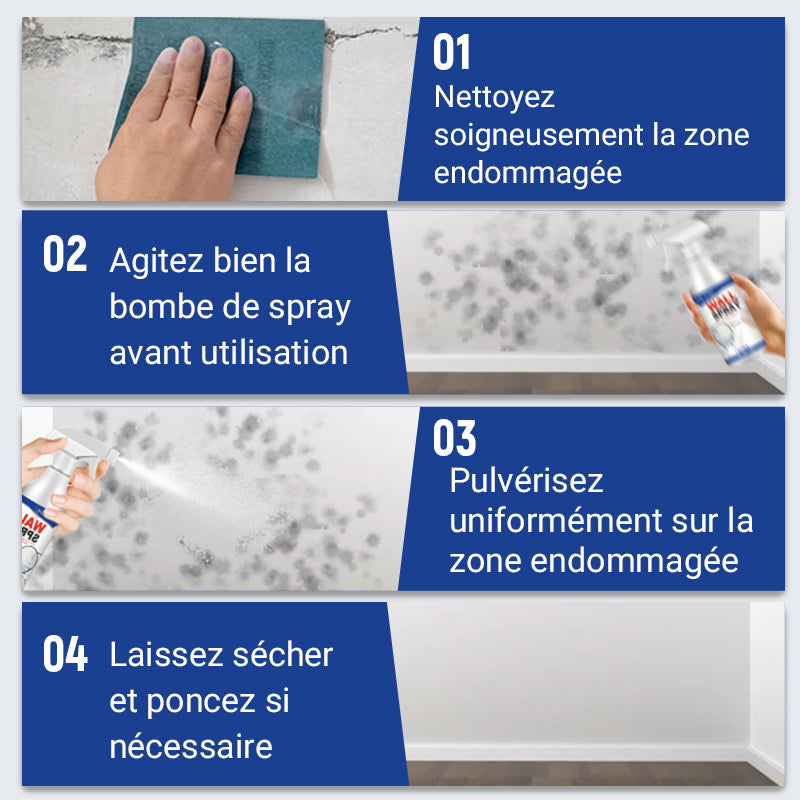 🔥2026 Vente à chaud🔥Magic Wall Repair Spray Set - Repousse la poussière et la saleté