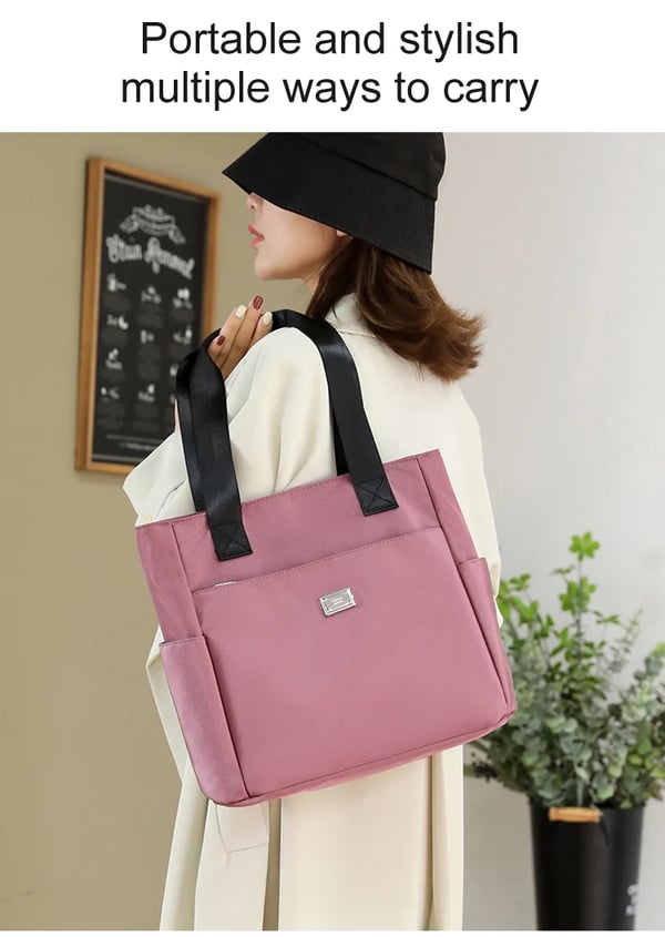 Sac à Bandoulière en Nylon Multi-Poches Imperméable de Grande Capacité