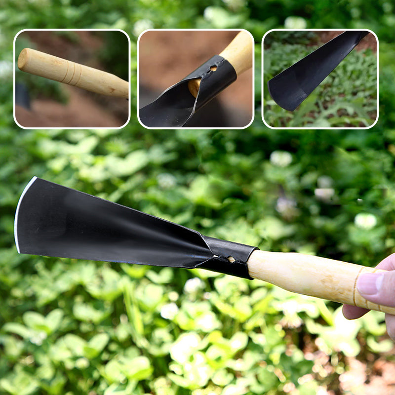 💎 Kit 3-en-1 Jardinage – Désherbage, Plantation & Ratissoir en Acier Inoxydable Épaissi 🌸🛠️