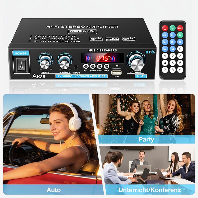 📢50% DE RÉDUCTION⏰Amplificateur stéréo AK35 pour la maison, audio Bluetooth 5.0, puissance maximale⚡