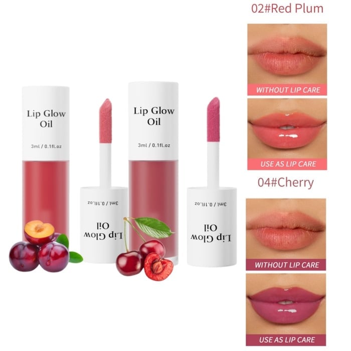 📢Achetez 1 obtenez 1 gratuitement💋Huile hydratante teintée pour lèvres coréenne – Vegan, 24h d’hydratation & fini glossy non collant✨