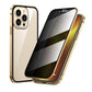Coque Magnétique iPhone avec Protection Confidentialité – Verre Trempé Anti-Espion & Cadre Métal 360°
