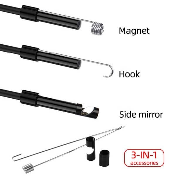 💡50 % DE RÉDUCTION🔥Caméra endoscopique douce Magic Wifi😍Sonde ultrafine 7 mm, étanche IP67, 6 LED réglables & compatible 3 en 1📱🔧