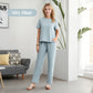⏰Soldes limitées 50 % de réduction🌸Ensemble haut et pantalon décontracté pour femme