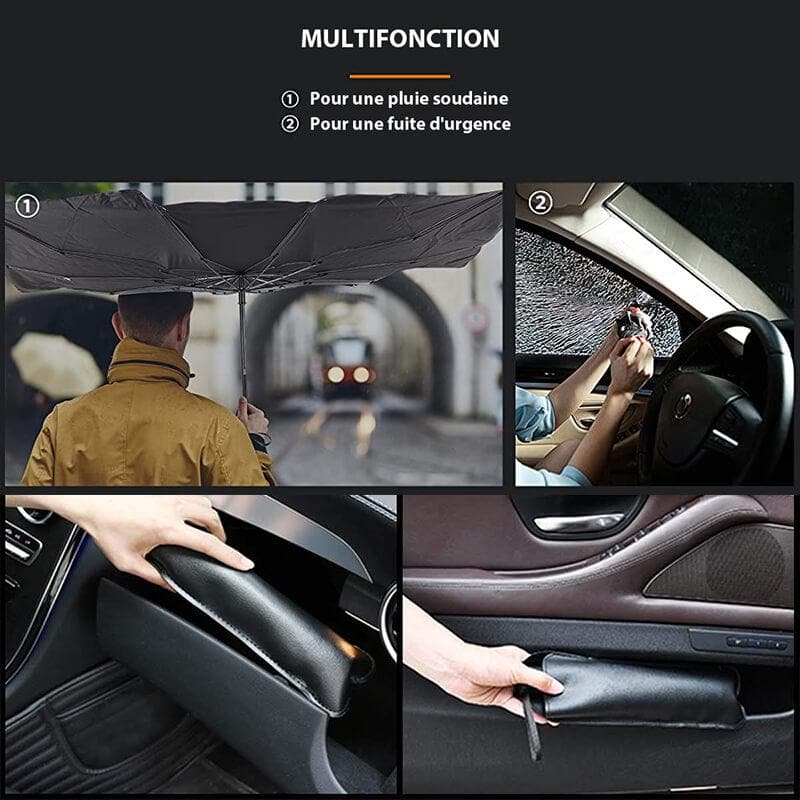 ⏳Durée limitée -50 %💥Parapluie de Voiture Pliable - Protection Chaleur & UV ☀️☂️ - Idéal pour Garder Votre Voiture au Frais !