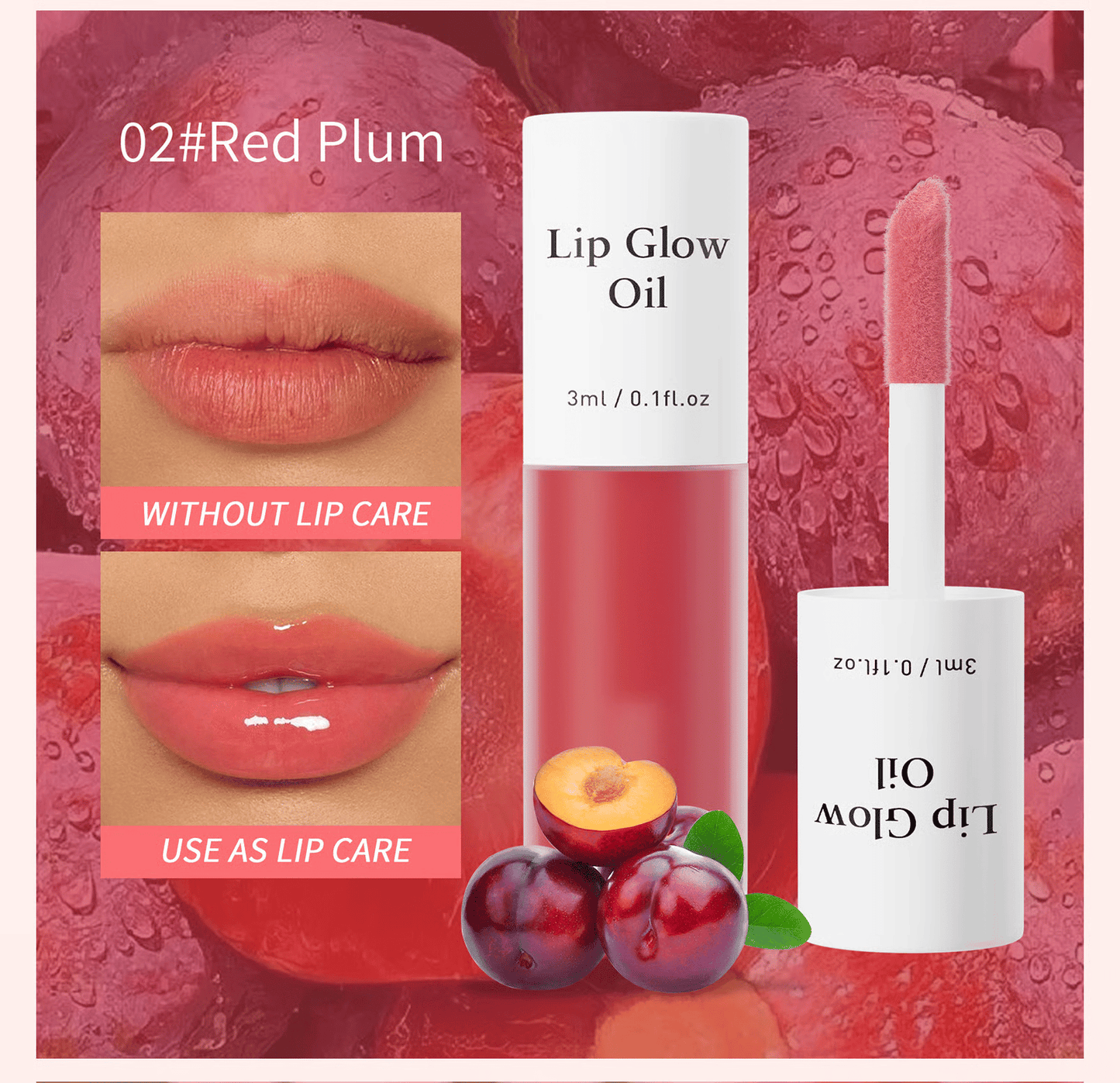 📢Achetez 1 obtenez 1 gratuitement💋Huile hydratante teintée pour lèvres coréenne – Vegan, 24h d’hydratation & fini glossy non collant✨