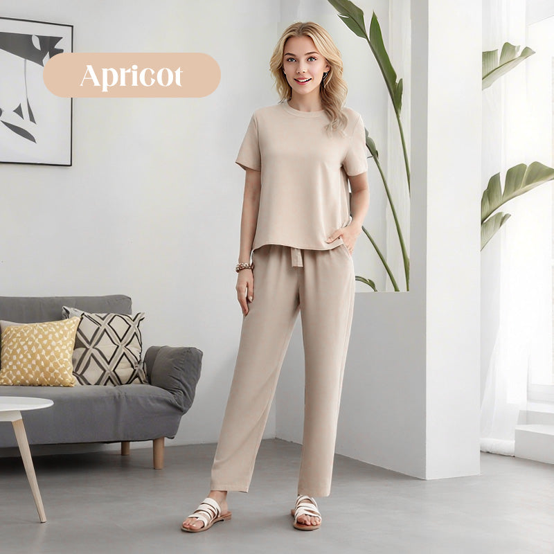 ⏰Soldes limitées 50 % de réduction🌸Ensemble haut et pantalon décontracté pour femme