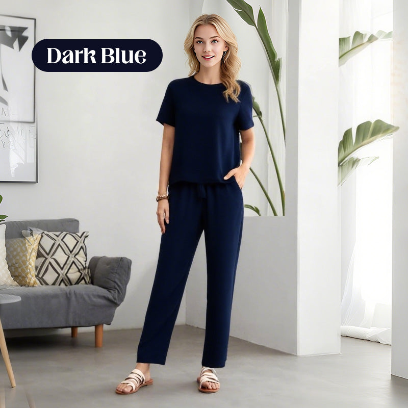 ⏰Soldes limitées 50 % de réduction🌸Ensemble haut et pantalon décontracté pour femme