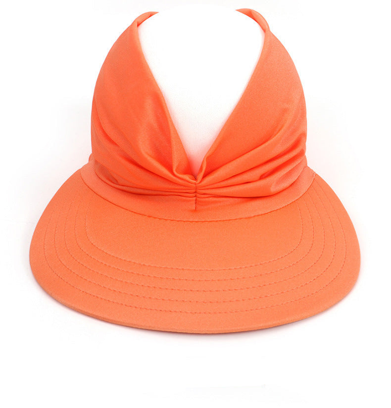 Visière Solaire UPF 50+ avec Trou pour Queue de Cheval | Casquette Pliable Plage & Golf Femme