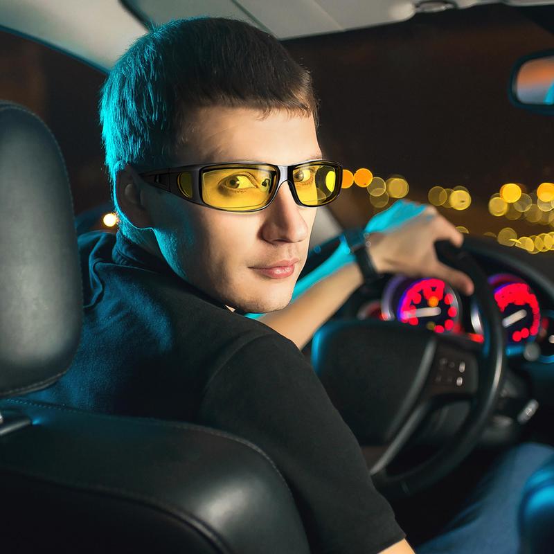 🕶️50% DE RÉDUCTION MAINTENANT🎅Lunettes de Conduite Nuit - Verres Polarisés & Anti-Reflets, Vision Claire et Sécurisée pour la Nuit ✨