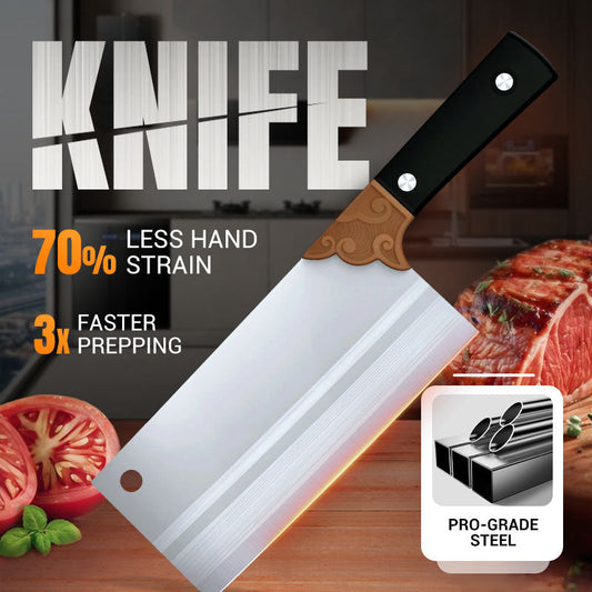 🔥Couteau de cuisine forgé, tranchant et durable