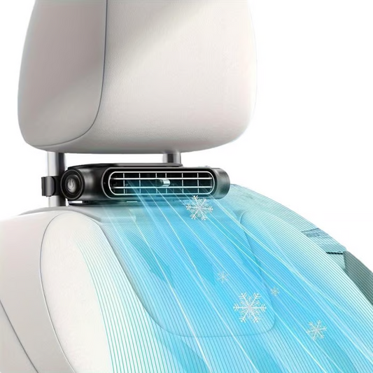 🌬️OFFRE LIMITÉE -50%🚗Ventilateur arrière double turbo pour voiture – 3 vitesses, silencieux, fixation Velcro⚡