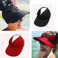 Visière Solaire UPF 50+ avec Trou pour Queue de Cheval | Casquette Pliable Plage & Golf Femme