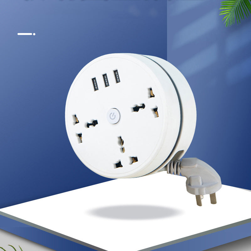 🔌🧵 Multiprise universelle à enrouleur de câble – Rangement propre, gain de place, sécurité renforcée, le cordon s’adapte à vos besoins puis disparaît d’un geste, fini les fils qui traînent 🏠💡