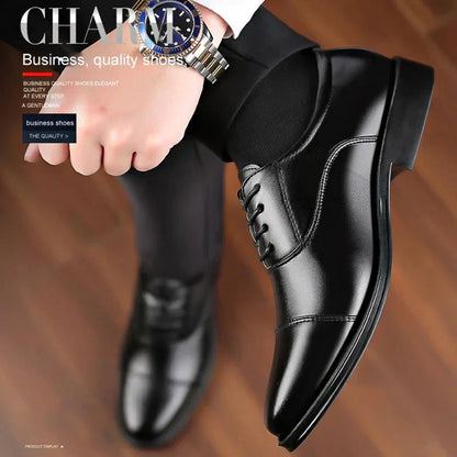 Chaussures Légères en Cuir pour Homme - Style Business Élégant, Semelle Antidérapante et Respirante