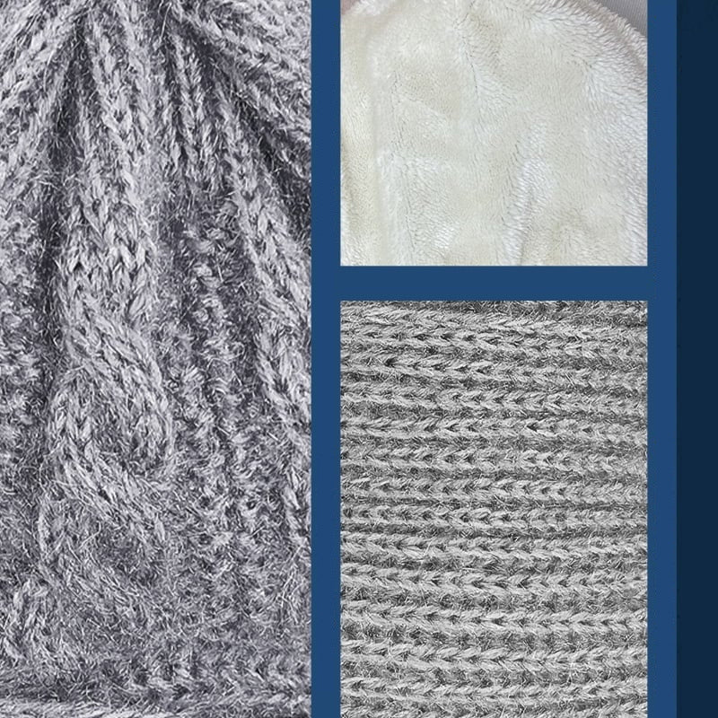 Bonnet et Écharpe Coupe-Vent 2-en-1 avec Protection Auditive Intégrée