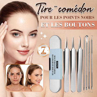 💓50% DE RÉDUCTION💥Kit d'Outils pour l'Extraction de Points Noirs et Boutons📢📢3 dernières heures : Grande vente⏰⏰