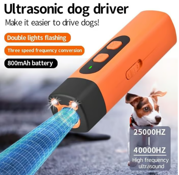 Dispositif Anti-Aboiements à Ultrasons – Répulsif Humain, Portée 15m, Efficace Chiens & Chats