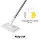 🧹Serpillère Réutilisable – Pince Biomimétique Auto-Serrante, Manche Télescopique 100 cm, Rotation 360° & Écologique (Multi-Surfaces) !