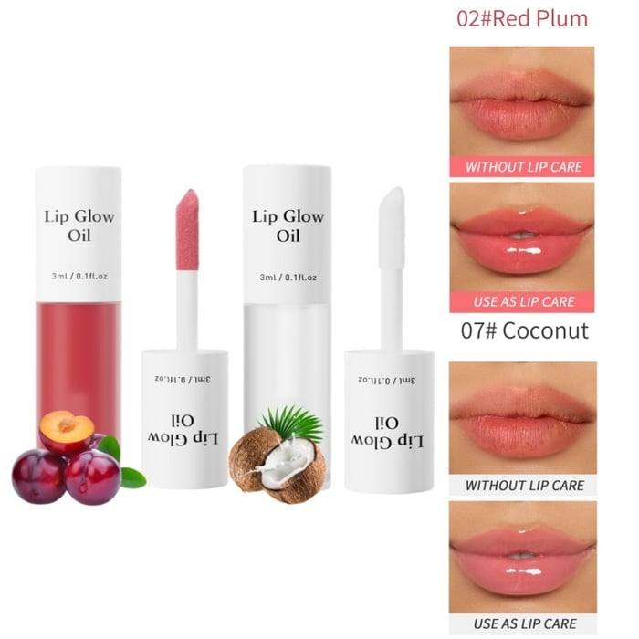 📢Achetez 1 obtenez 1 gratuitement💋Huile hydratante teintée pour lèvres coréenne – Vegan, 24h d’hydratation & fini glossy non collant✨