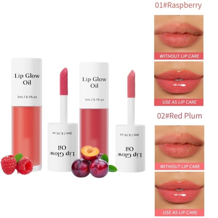 📢Achetez 1 obtenez 1 gratuitement💋Huile hydratante teintée pour lèvres coréenne – Vegan, 24h d’hydratation & fini glossy non collant✨