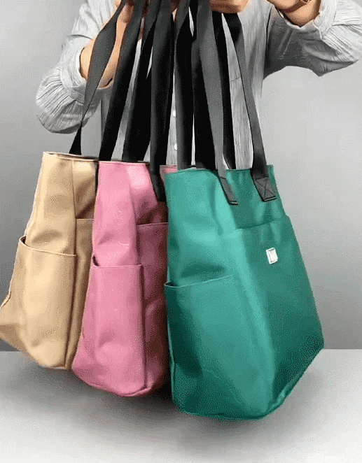 Sac à Bandoulière en Nylon Multi-Poches Imperméable de Grande Capacité