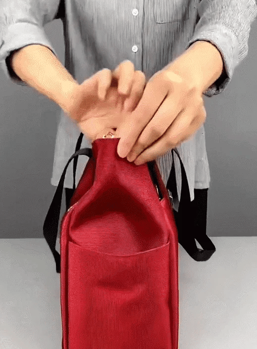 Sac à Bandoulière en Nylon Multi-Poches Imperméable de Grande Capacité