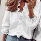 👚 50% DE RÉDUCTION! ✨ Chemisier à Volants 2026 – Manches Longues Lanterne, Coupe Ample & Style Doux pour Printemps-Automne 🌸
