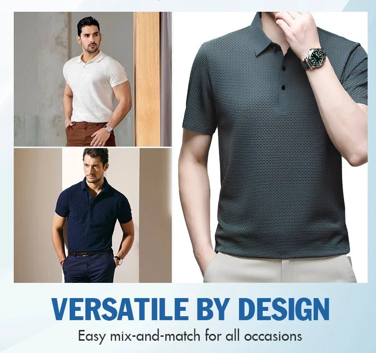 👔 50% DE RÉDUCTION ! ✨ Chemise Homme en Soie Glacée - Texture Luxueuse et Respirante pour Événements Élégants ou Quotidien 🎩🔥