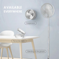 🌀🔋Ventilateur Télescopique Pliable Rechargeable USB – Silencieux, 180° Rotatif, 4 Vitesses, Portable ✨