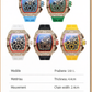 ⌚💎 PROMO FLASH 50% ! Montre Homme de Luxe Forme Tonneau avec Strass – Édition Limitée, Cadran Cristal, Design Unique & Élégant ✨