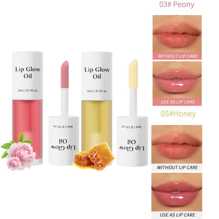📢Achetez 1 obtenez 1 gratuitement💋Huile hydratante teintée pour lèvres coréenne – Vegan, 24h d’hydratation & fini glossy non collant✨