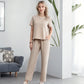⏰Soldes limitées 50 % de réduction🌸Ensemble haut et pantalon décontracté pour femme