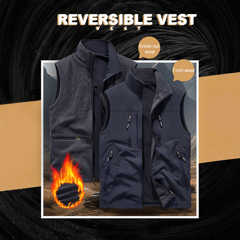 👕Veste Sans Manches Oversize pour Homme🏙️Design Urbain avec Poches Multiples et Tissu Respirant✨