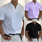 📢📢50% DE RÉDUCTION⏰Chemise de Sport à Manches Courtes pour Hommes – Col en V, Confortable & Disponible jusqu'au 5XL