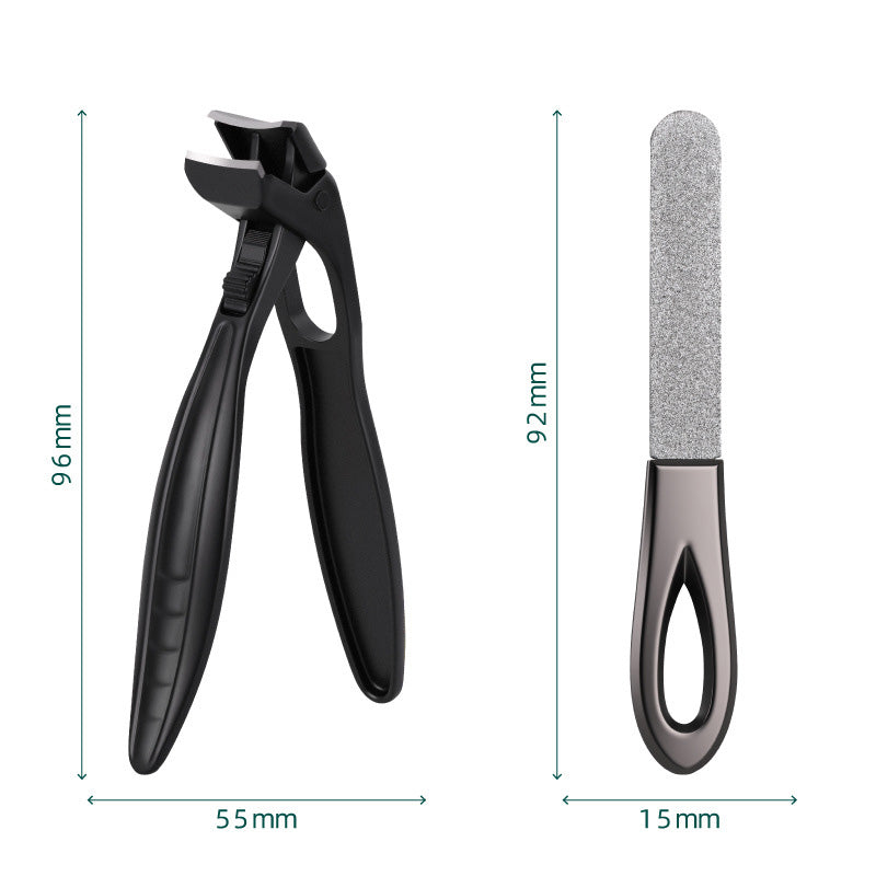 💘50% DE RÉDUCTION ✂️Coupe-ongles en acier inoxydable résistant aux éclaboussures – large ouverture et rangement sécurisé !