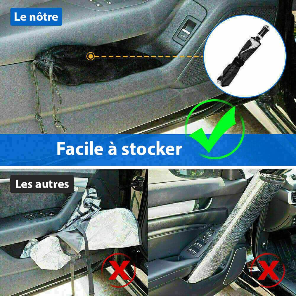 ⏳Durée limitée -50 %💥Parapluie de Voiture Pliable - Protection Chaleur & UV ☀️☂️ - Idéal pour Garder Votre Voiture au Frais !